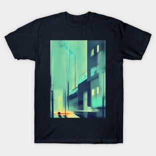 Night azure street T-Shirt